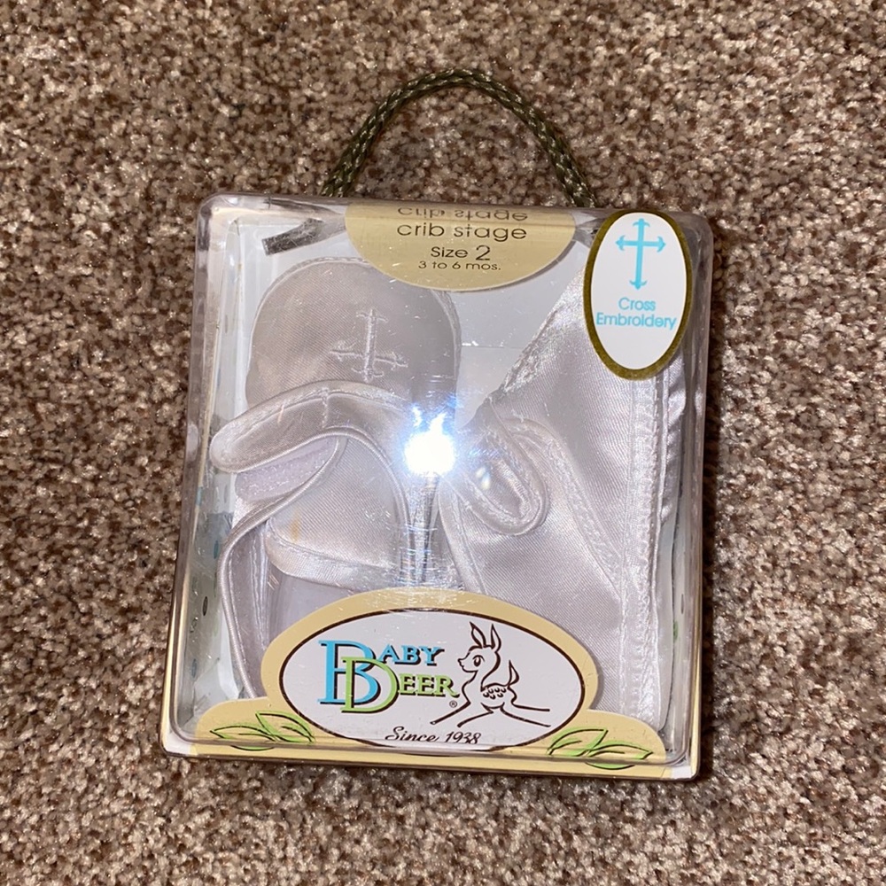Baby baptism shoes